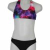 Bikini Neck 1060 schwarze Hose Galaxy Oberteil