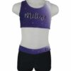 Bustier Lila mit Namen