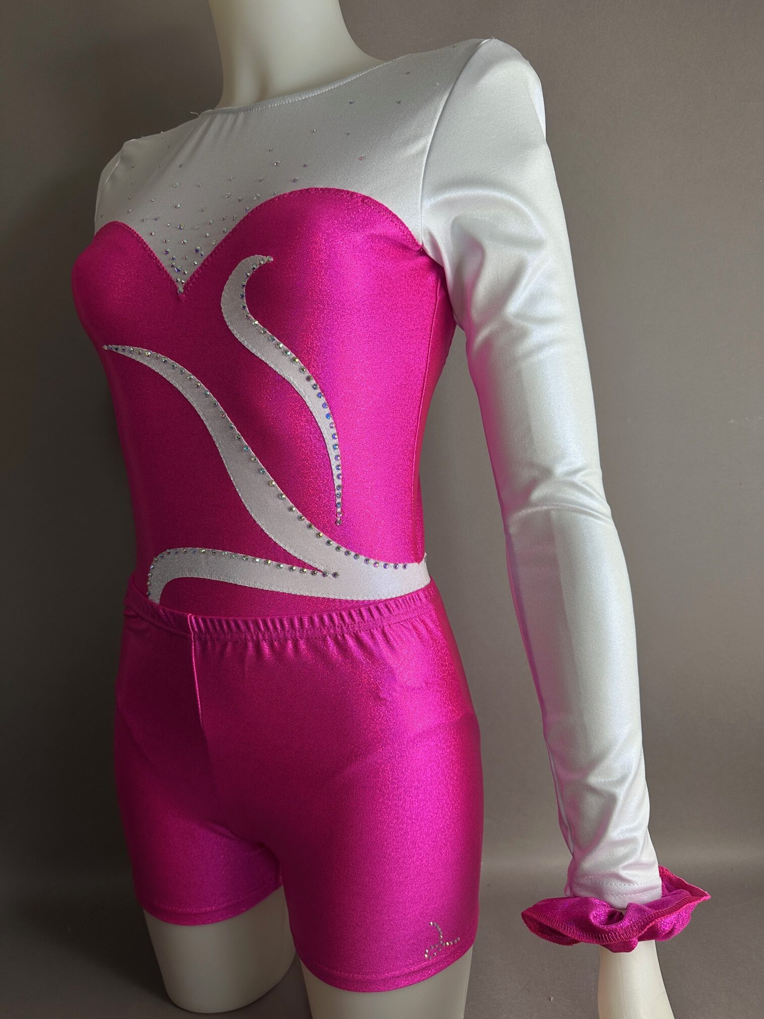 Hotpant Metall Lycra blau 2 Hotpant Metall Lycra blau – Bild 2